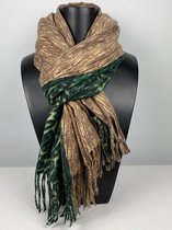 Wintersjaal leopard  20% wol met 80 % viscose