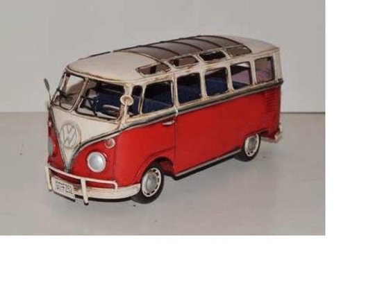Volkswagen - bus - T1 - samba - rouge - officiel - licence