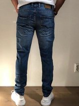 MASKOVICK Heren Jeans Milano stretch SlimFit -  MediumUsed - W42 X L30