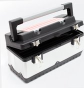 Gereedschapskoffer 50,5 x 23,5 x 25,5 cm met gereedschapshouder en roestvrijstalen behuizing - Multistrobe