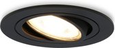 LED Inbouwspot Zwart - Miro - 5W - IP20 - 4000K - Dimbaar & Kantelbaar