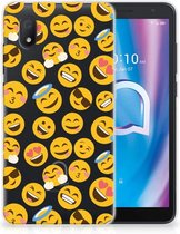 Backcover Soft Siliconen Hoesje Alcatel 1B (2020) Telefoon Hoesje Super als Cadeautjes voor Meisjes Emoji