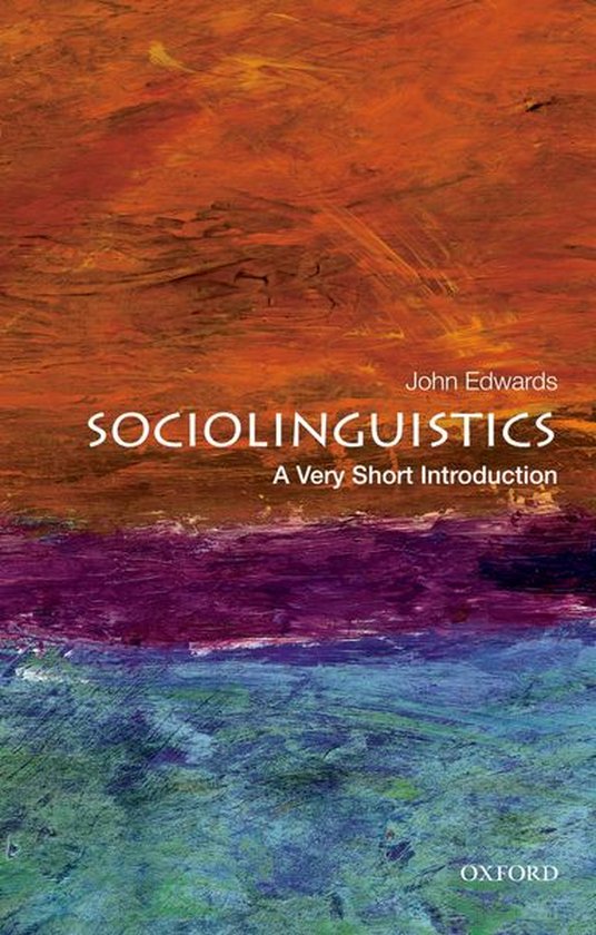 Very Short Introductions - Sociolinguistics - cover