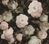 GROTE BLOEMEN BEHANG | Botanisch - roze zwart bruin - A.S. Création History of Art