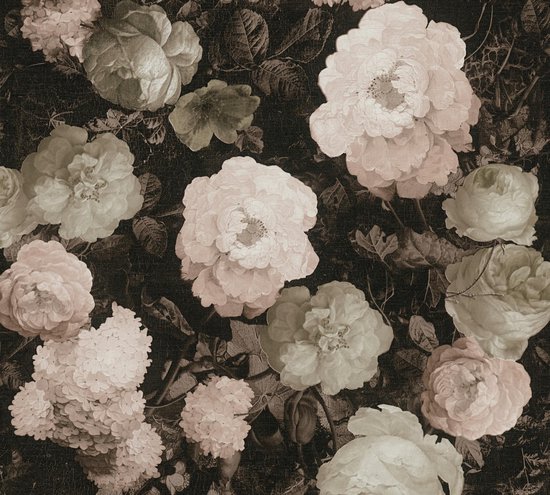 GROTE BLOEMEN BEHANG | Botanisch - roze bruin - A.S. Création History of Art | bol.com