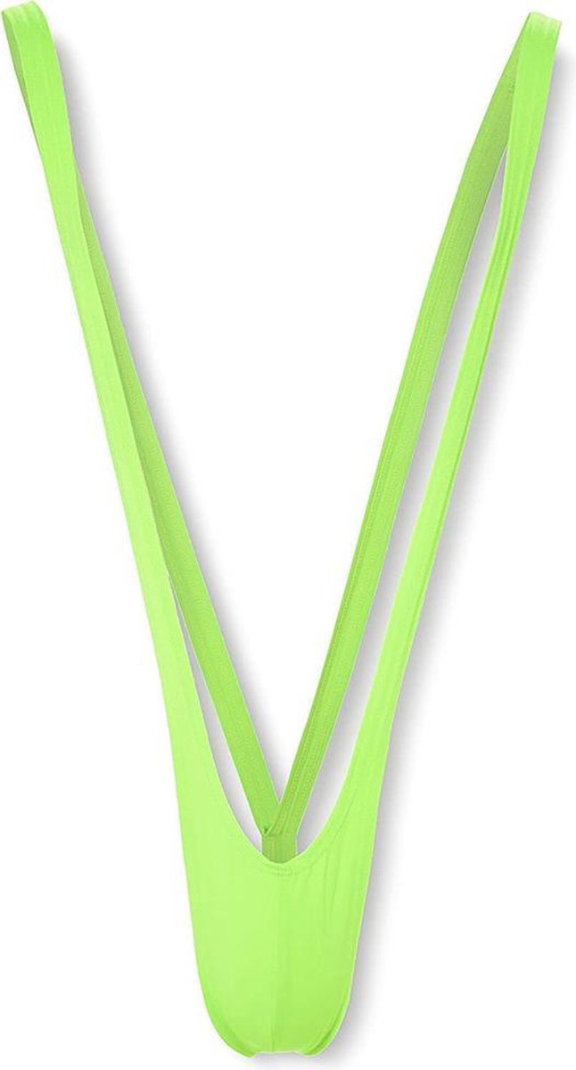 MikaMax Borat Mankini - Verkleedkleding - Mannen String - Bekend van de Film - Origineel - One Size Fits All - Groen — afbeelding 7