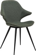 Set van 2 Danform Karma eetkamerstoel groen.