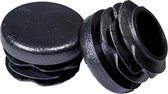 Pootdop insteek zwart rond | 32 mm (4 stuks)