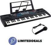 Keyboard met Microfoon - 54 Toetsen - 100 geluiden - Muziek effecten en drum geluiden - 8+ - Stroom of batterijen - LimitedDeals