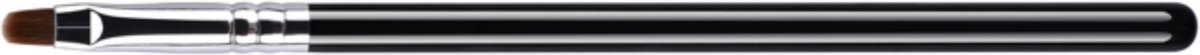 Lip kwast rond | zwart zilver