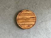 Zethome | Olijfhouten Houten Ronde Biefstuk / Pizzaplaat | 25cm