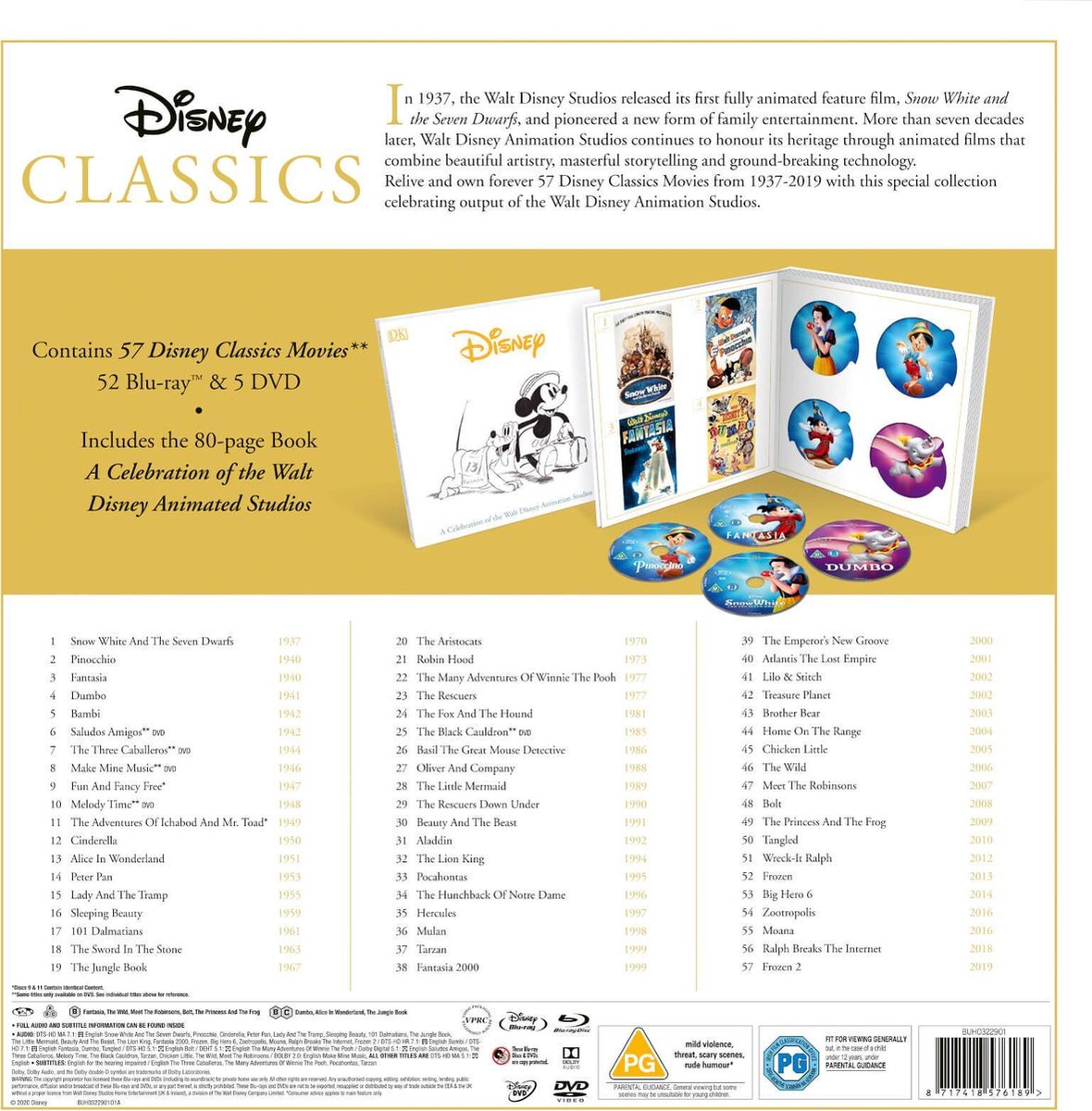 Disney Classics: Complete 57 Movie Collection, Onbekend | DVD | bol.com