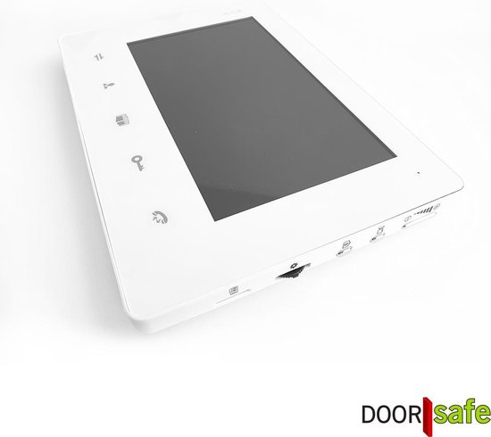 Doorsafe 7262 - camera deurbel met regenkap en intercom - 2 draads van deurbel naar 7 inch scherm - opslag beelden op 16Gb SD-kaart - deuropener aansluitbaar — afbeelding 4