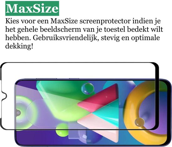 Protection d'écran pour Samsung M21 - Protection d'écran en verre trempé pour Samsung Galaxy M21, étui de protection complet - 2 pièces