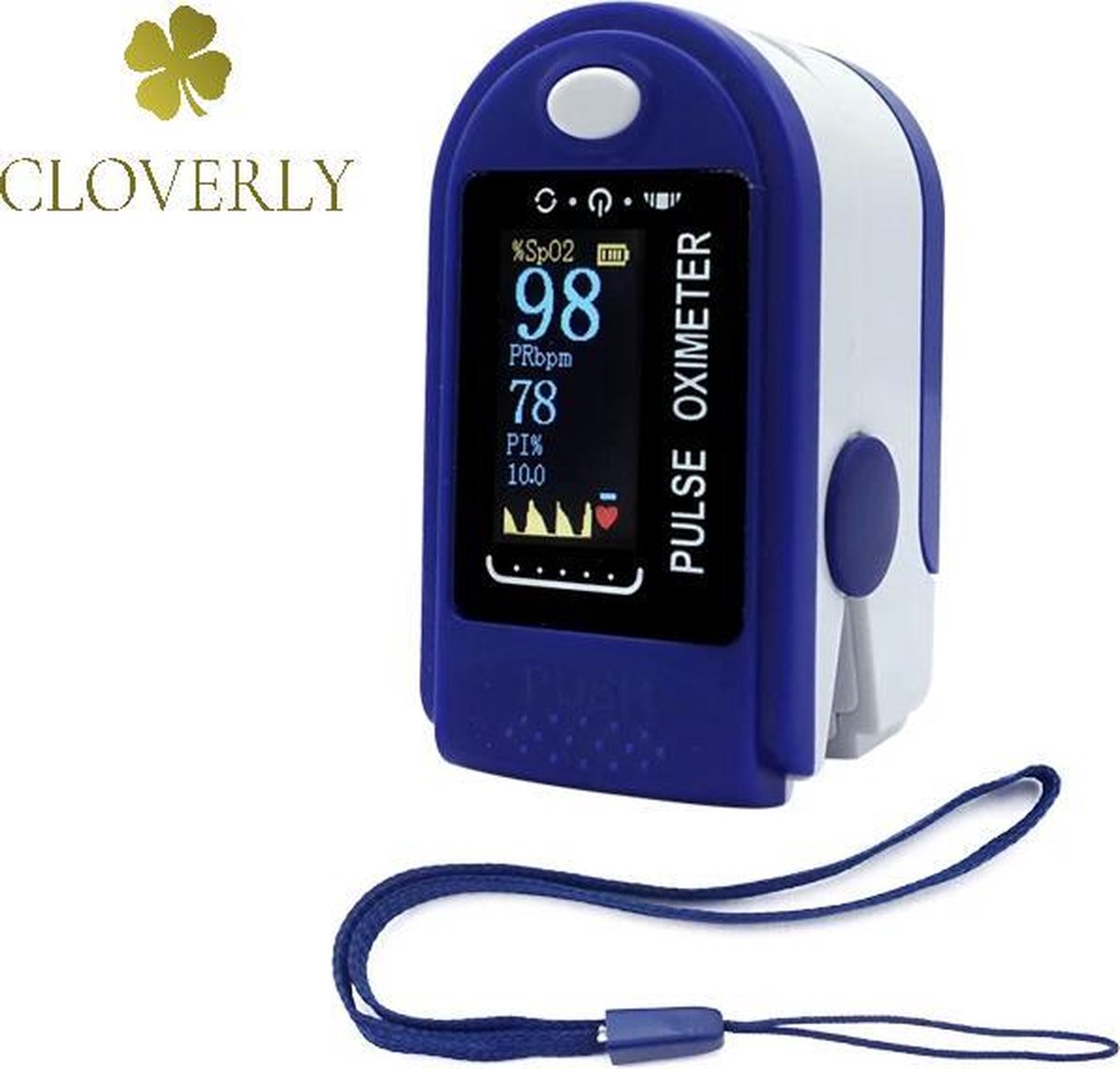 Cloverly ™ XY010 zuurstofmeter vinger met hartslagmeter Pulse