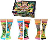 Coffret cadeau dépareillé Jungle Fever animal chaussettes Multipack Ladies Gift Set Taille 37-42