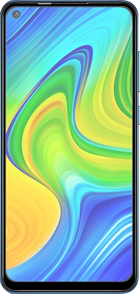 Azuri Tempered Glass screenprotector voor Xiaomi Redmi Note 9 FG - Zwart frame