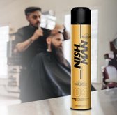 Nish Man - Hair Spray - Haar Spray - Extra Strong Hold - Unisex - Transparant - Spray - 400 ML