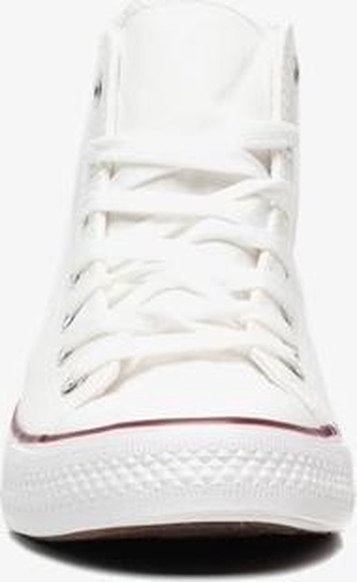 Hoge canvas dames gympen - Wit - Maat 39 | bol.com