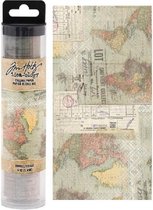 Tim Holtz Idea-ology  Collage Paper Travel (6yards) (TH93950)