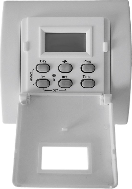 Digitale Tijdschakelklok inbouw wit - 40-400 watt | bol.com