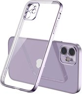 Apple iPhone 12 Bumper Backcover - Paars - Shockproof