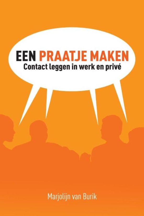 Cover van het boek 'Een praatje maken' van Marjolijn van Burik