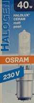 Osram Halolux CERAM mat halogeenlamp 40W 230V B15D 460 lumen Bajonet fitting