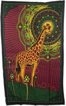 Authentiek Wandkleed Katoen Giraffe (215 x 135 cm)