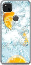 Google Pixel 4a Hoesje Transparant TPU Case - Lemon Fresh #ffffff