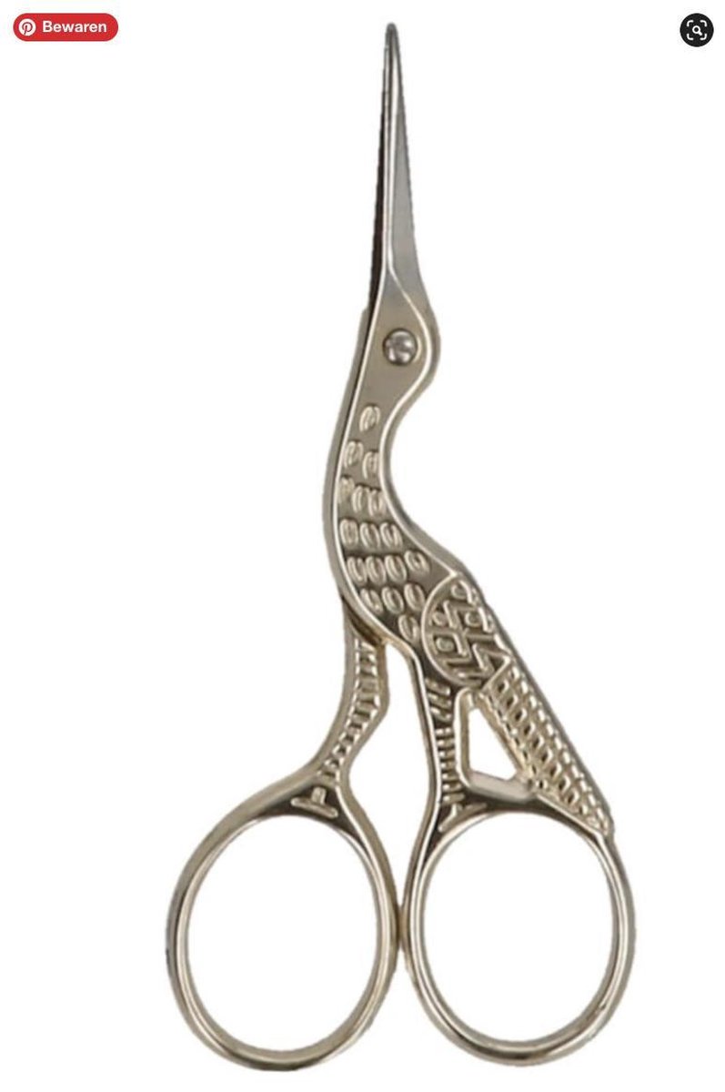 1 ST Rvs Maat Schaar Antieke Stijl Kleine Schaar DIY Borduren Naaien Accessoires Craft Tool(Zilver grijs