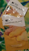 Dr. van der Hoog - clearifying gel mask - reinigend gezichtsmasker - gember witte klei - 2x masker 10 ml