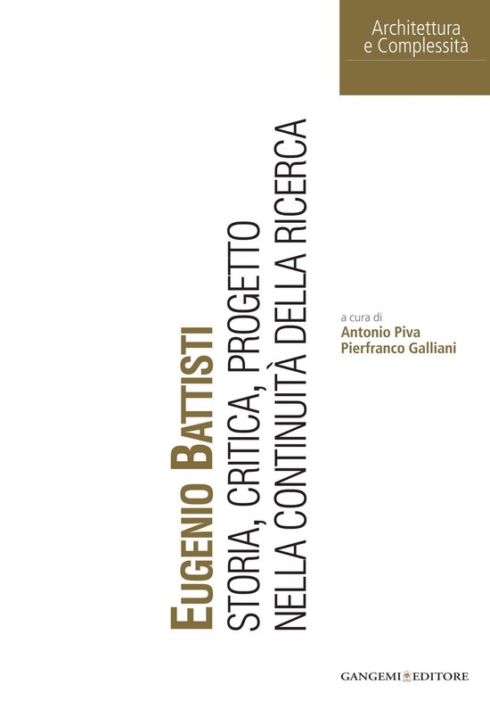 Eugenio Battisti - cover