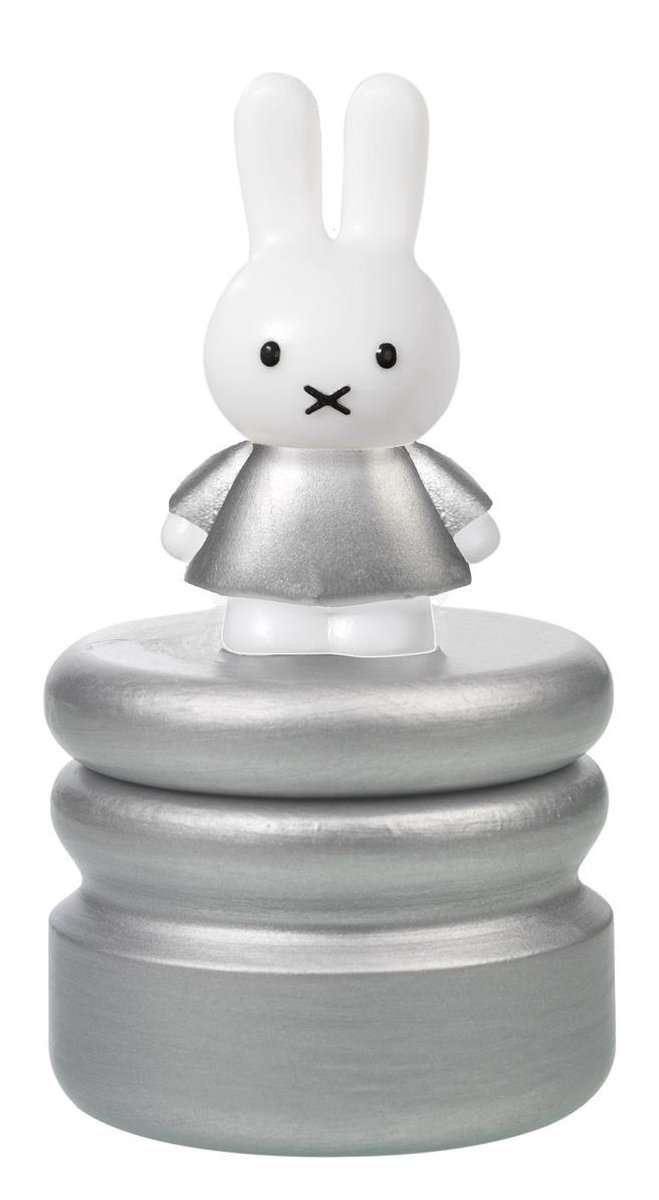 Goedkoopste Nijntje houten tandendoosje, variant zilver - kraamcadeau baby bewaardoosje - Bambolino Toys