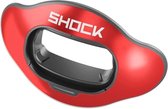 Shock Doctor Shield | kleur Red Chrome | mondbeschermer, opzetstuk, schild | geschikt voor meerdere sporten | American football