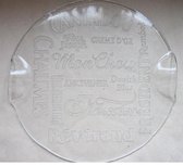 ZoeZo Design - Glazen kaasplateau - rond - Ø 32,5 cm