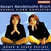 Mozart, Mendelssohn, Bruch: Double Piano Concertos / Pekinel