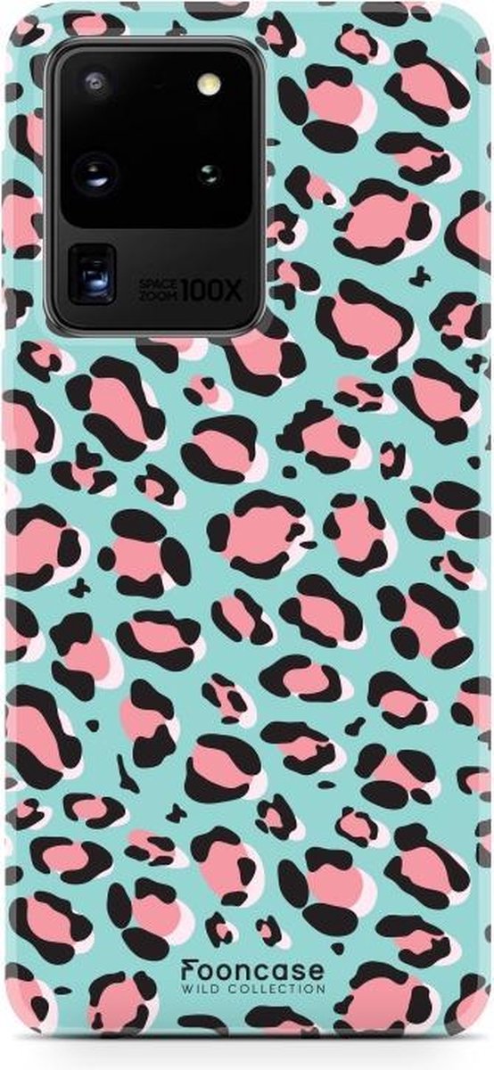 Samsung Galaxy S20 Ultra hoesje TPU Soft Case - Back Cover - Luipaard / Leopard print / Blauw