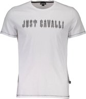 Just Cavalli Shortsleeve Wit XL Heren