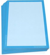 A4 gekleurde wisbordjes - blauw 30 Stuks (350 g/m2 glanzend gelamineerd karton)
