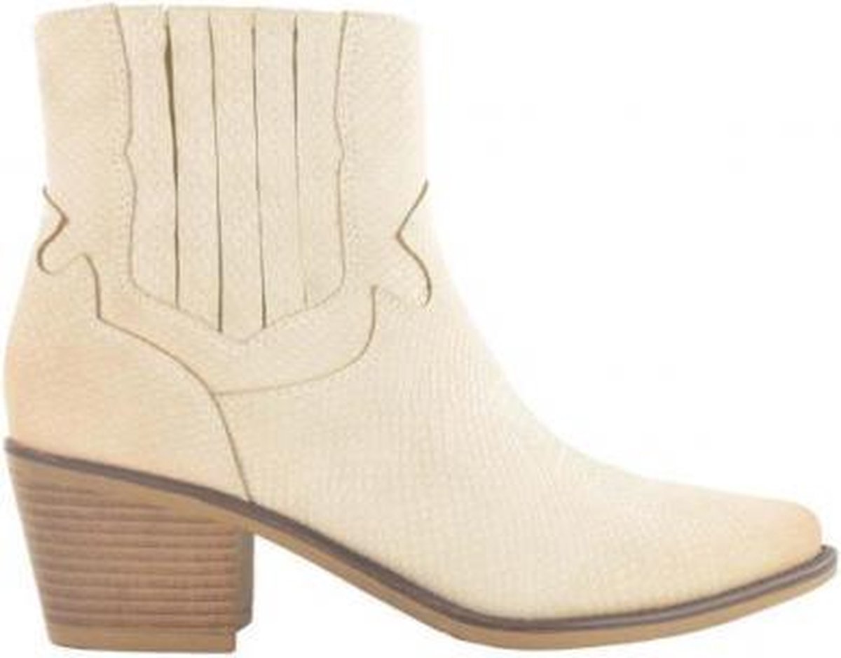 Fabulous Fabs Western Laarzen Beige Maat 40 - Schoenen.nl