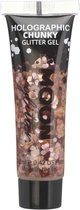 Moon Creations Glitter Chunky Gel Glitter Holographique 12 Ml Or Rose