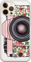 iPhone 12 Pro hoesje siliconen - Hippie camera | Apple iPhone 12 Pro case | TPU backcover transparant