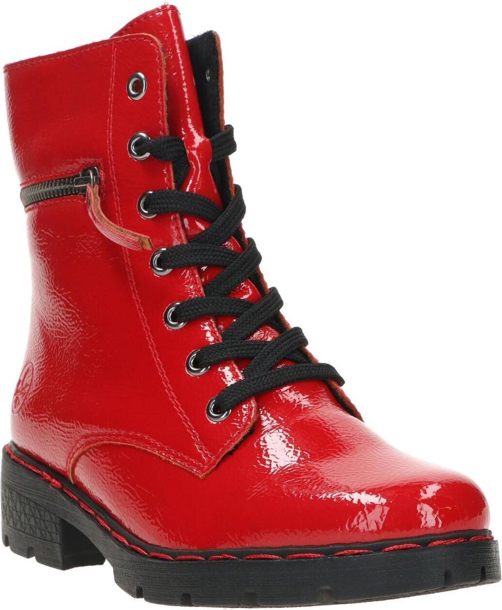 Rieker women lace-up boot red Y8740-33