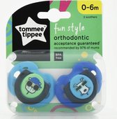 Tommee Tippee Fun Style Orthodontic Fopspenen - 0-6m