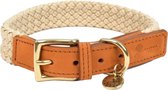 Fantail Halsband Tau Lichtbruin - Hondenhalsband - 55 cm