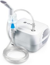 Little Doctor LD-220C Inhalator voor kinderen en volwassenen, aerosol-therapie, vernevelaar, inhalatiecompressor, 3 x verstuiver, 55 dB, wit
