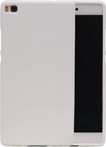 Mobieletelefoonhoesje.nl Sand Look TPU Hoesje voor Huawei P8 Wit