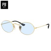 PB Sunglasses - Oval Blue Polarised. - Zonnebril heren en dames - Gepolariseerd - Festival stijl - Ovale vorming