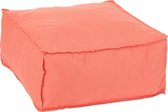 J-Line Poef Pouf Vierkant Polyester Oranje